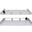 R&M 804258 1HE Modularpanel 36 3x7TE grau leer +Srew Set NEW NEU