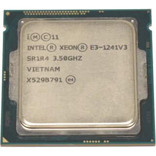 Intel Xeon Processor E3-1241 V3 Quad Core 3.50GHz 8MB Cache LGA1150 SR1R4
