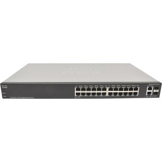 Cisco SG200-26 26-Ports RJ-45 GE 2-Ports SFP GE Small Business Smart Switch