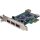StarTech PEXUSB4DP 6212E 4-Port USB PCIe x1 Interface Card LP