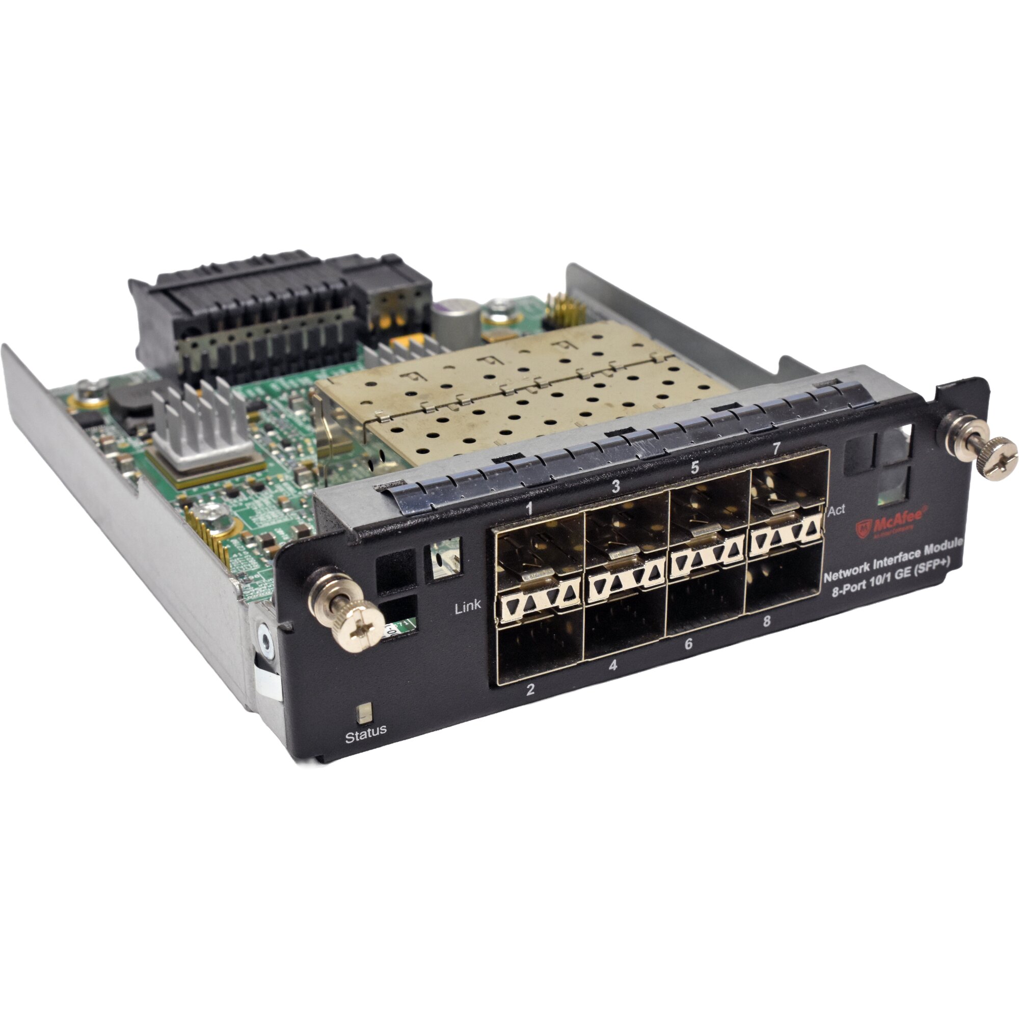 McAfee IAC-8P10NET-MOD 8-Port 1/10GE SFP+ Interface Module 610-2050-00 ...