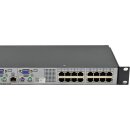 Fujitsu s2-1602 520-325-510 16-Port RJ-45 KVM Switch +Rack Ears