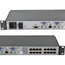 Fujitsu s2-1602 520-325-510 16-Port RJ-45 KVM Switch +Rack Ears