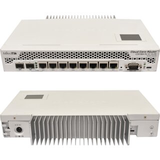 MikroTik Cloud Core Router CCR1009-7G-1C-1S+PC 7-Port 1G RJ-45 1-Port SFP+ 10G 1-Port SFP 1G ohne AC Adapter