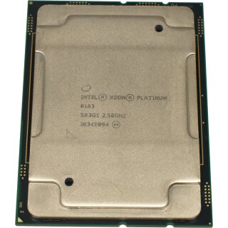 Intel Xeon Platinum Processor 8163 24-Core 33MB 2.5GHz FCLGA3647 SR3G1