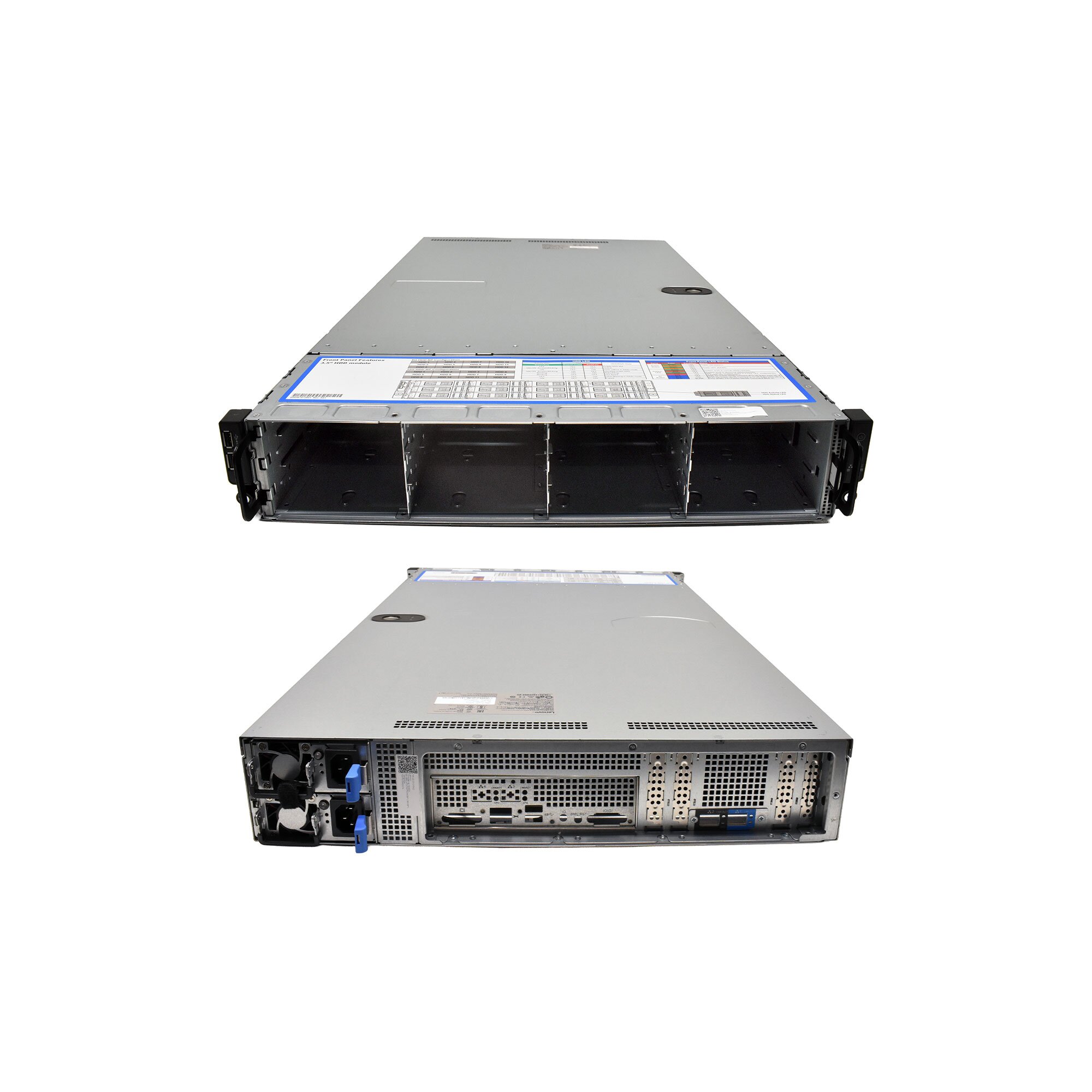 ATX 2HE Rack Server Chassis 12x 3,5 Zoll HDD Bay 4x Fan 2x PSU mit ...