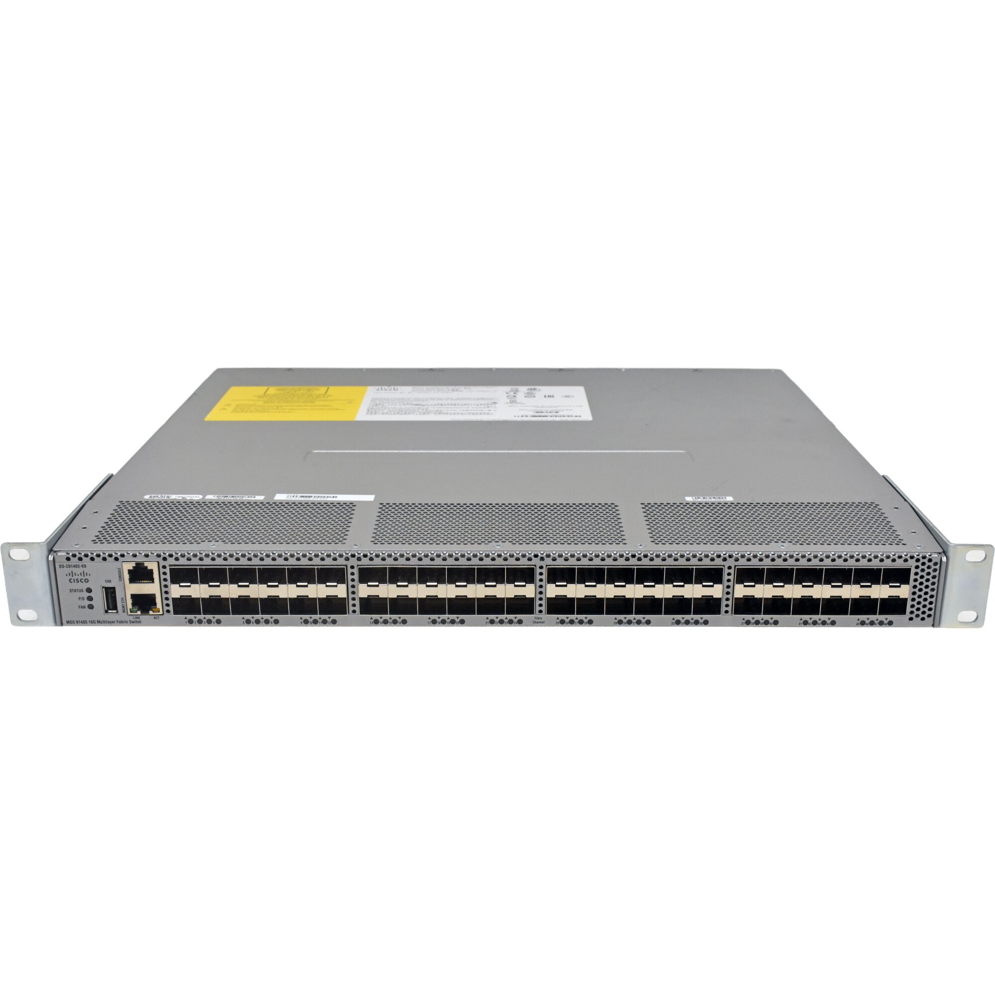 Ir9148 Rack Cisco DS-C9148S-K9 68-5131-02 48-Port SFP+ 16G FC Switch +Rack Ears ...