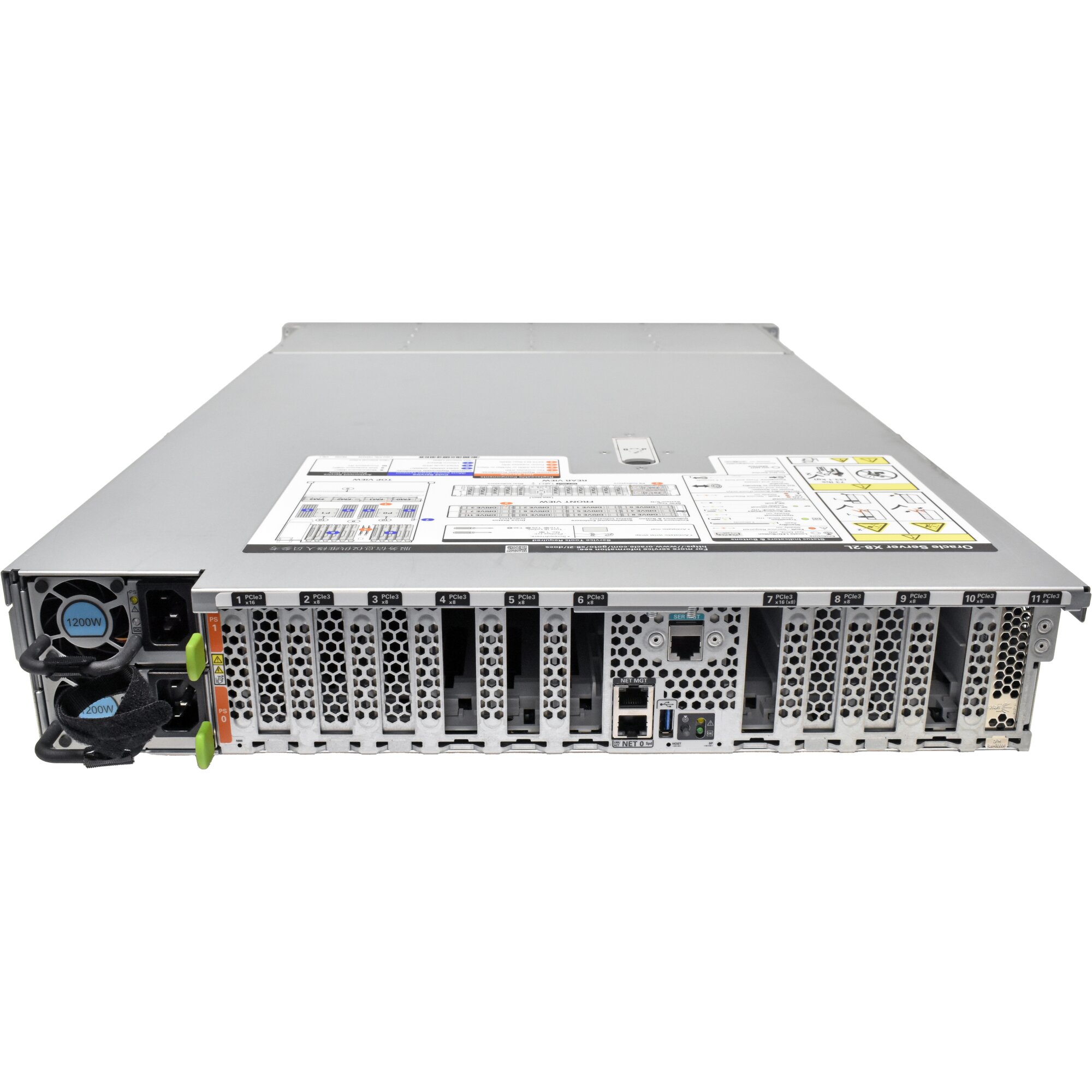 Sun Oracle X8-2L Rack Server no CPU no PC4 RAM 2x HS 12x LFF 3,5 ohne ...