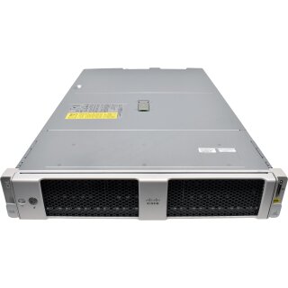 CISCO UCS C240 M5 no CPU 2x Kühler no PC4 26 x SFF Raid M5HD 2U 2x Riser 1x40G QSFP+ MLOM