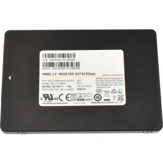 Samsung PM883 480GB 6Gbps SATA SSD MZ-7LH4800 MZ7LH480HAHQ