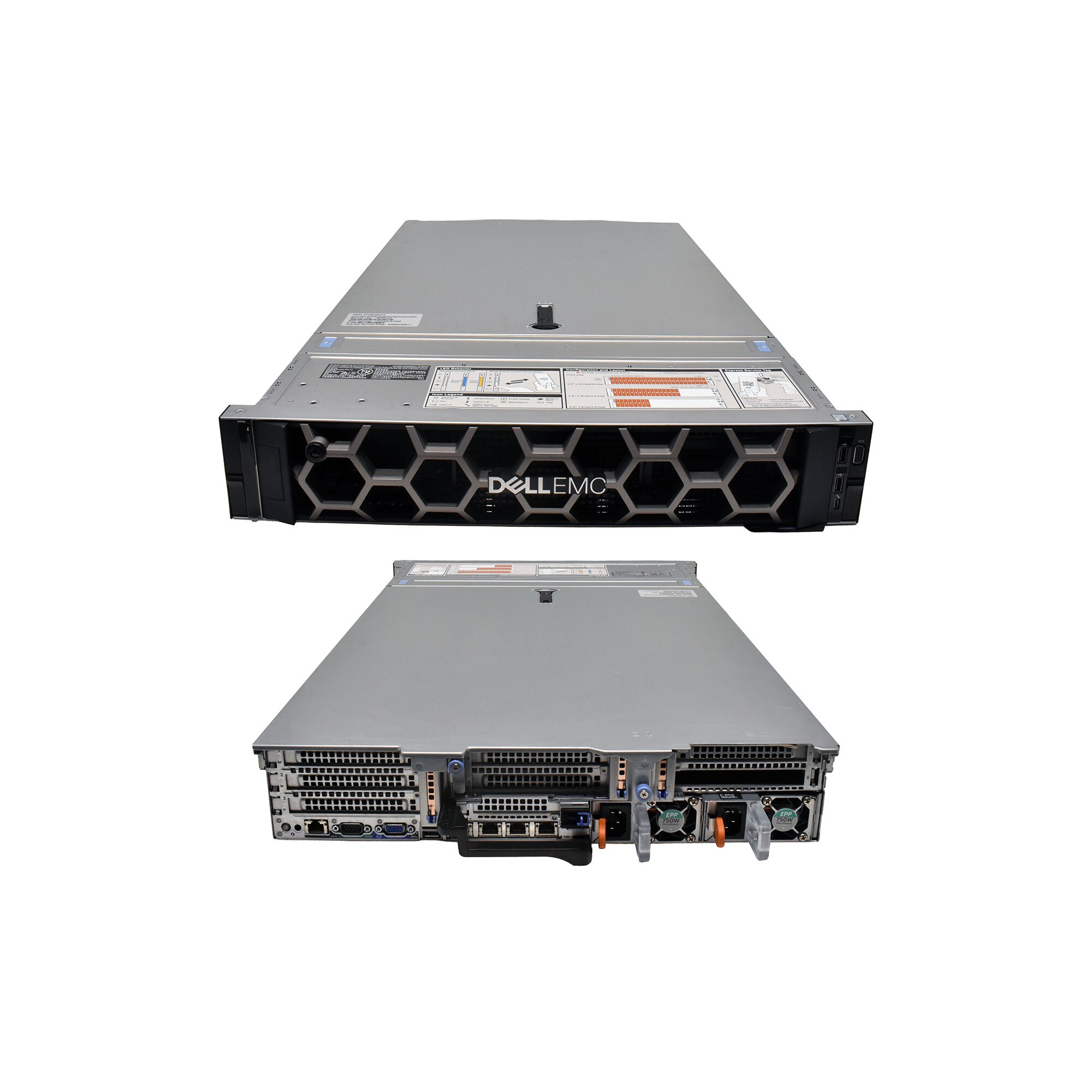 Dell PowerEdge R740 ohne CPU 0 RAM 2x Kühler H750 Controller 8x SFF 2,5 ...