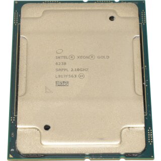Intel Xeon Gold Processor 6238 22-Core 2.10 GHz 30,25 MB Cache SRFPL FCLGA3647