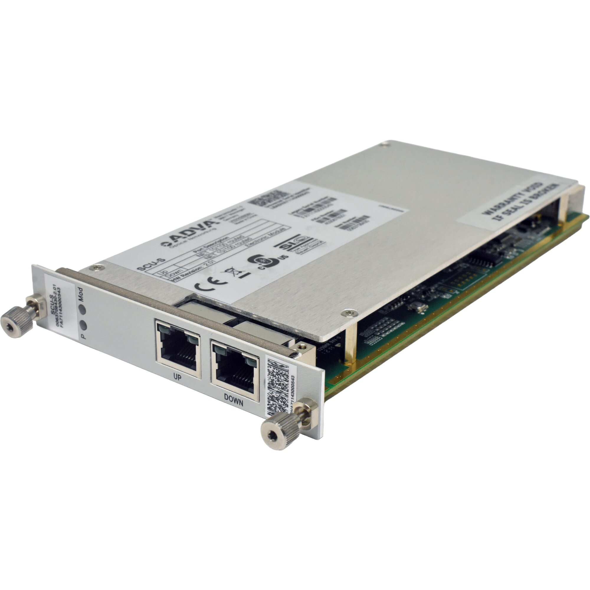 ADVA SCU-S 0063708430 Dual-Port RJ-45 NIC for FSP 3000R7 - Piospartslap