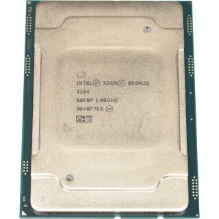 Intel Xeon CPU Bronze 3204 6-Core 1.90GHz 8.25MB Cache FCLGA3647 SRFBP