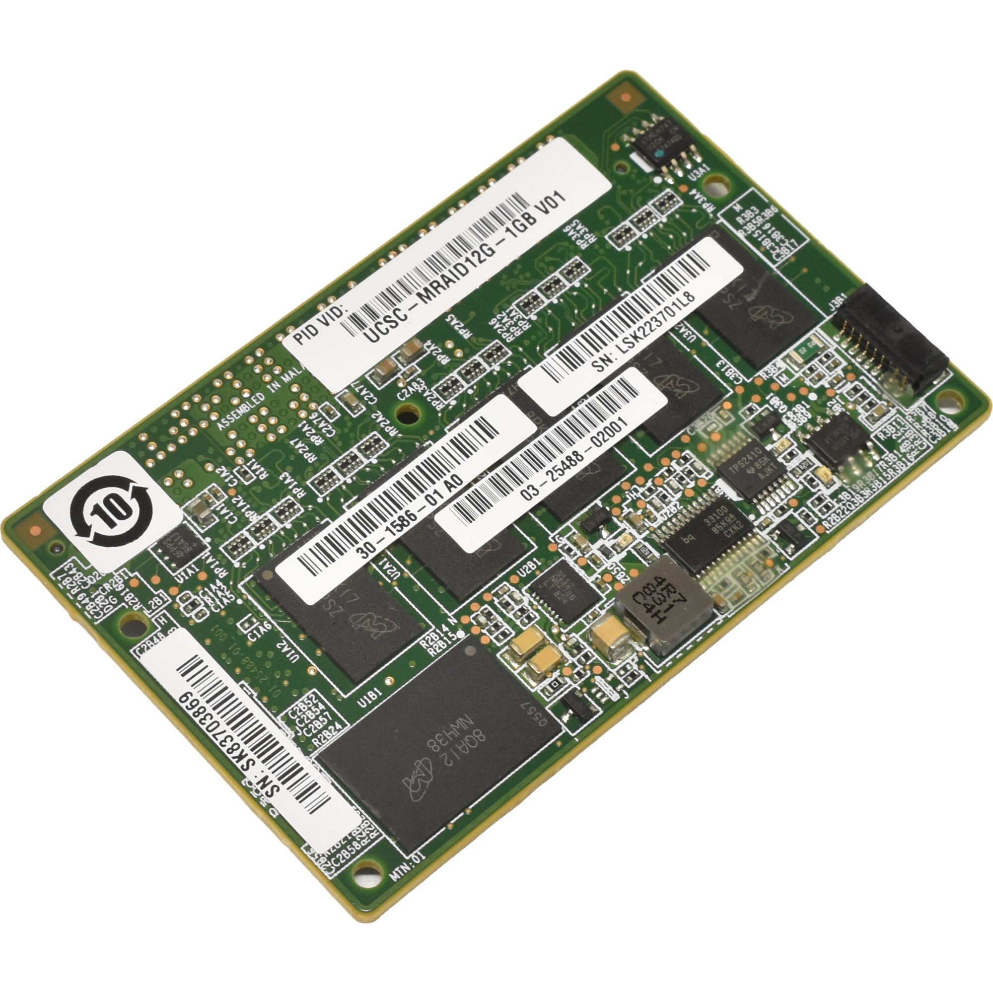Raid Cache Module Cisco UCSC-MRAID12G-1GB 30-1586-01 1GB RAID Controller Cache Module ...