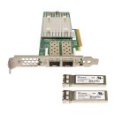 Fujitsu Qlogic QLE2742-F Dual-Port SFP+ 32G FC  Netzwerkkarte +2x GBIC FP