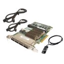 HP Smart Array P822 SAS RAID Controller 6Gb PCIe x8 2GB FBWC 643379-001 + BBU +2x Kabel