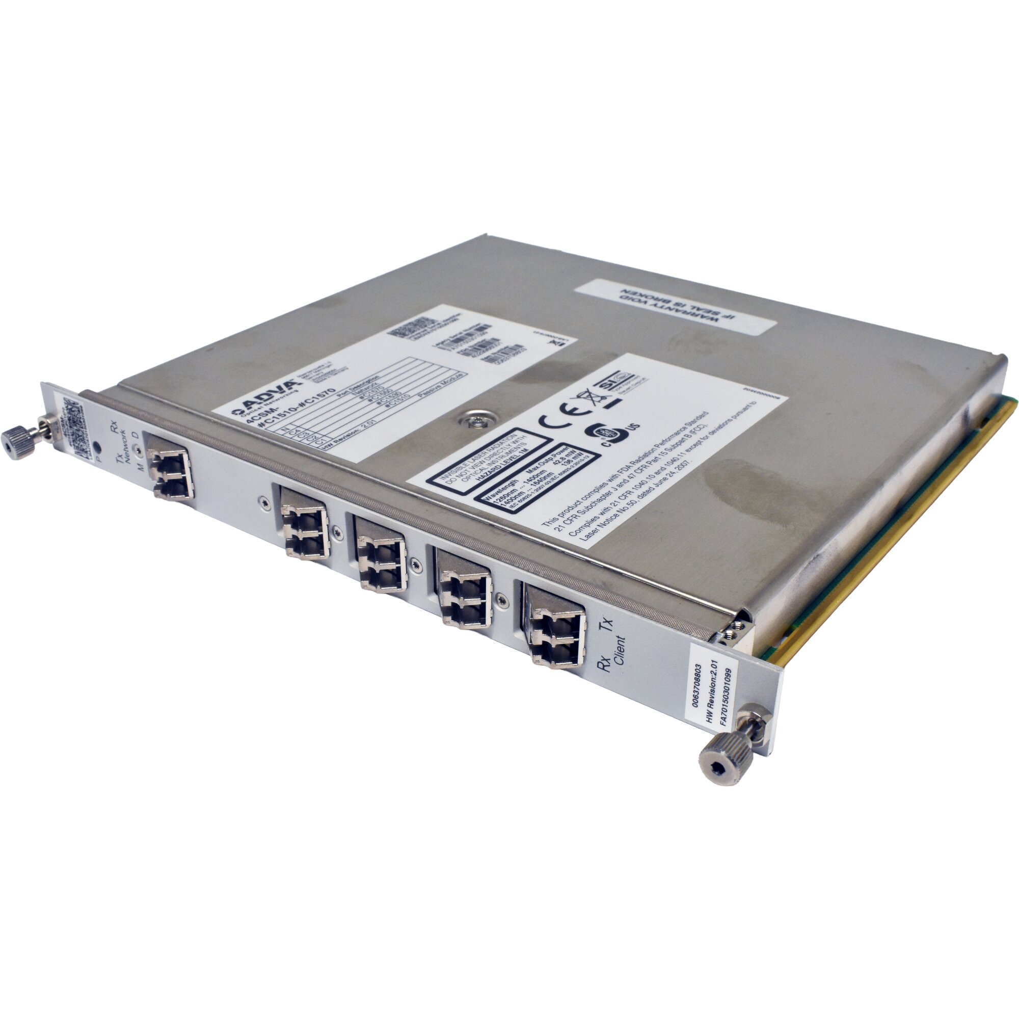 ADVA F7/4CSM-#C1510-#C1570 Quad-Port CWDM Channel Splitter Module for ...