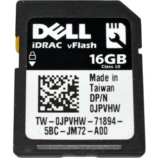 Dell iDRAC vFlash 16GB SD Card 0JPVHW for Dell PowerEdge