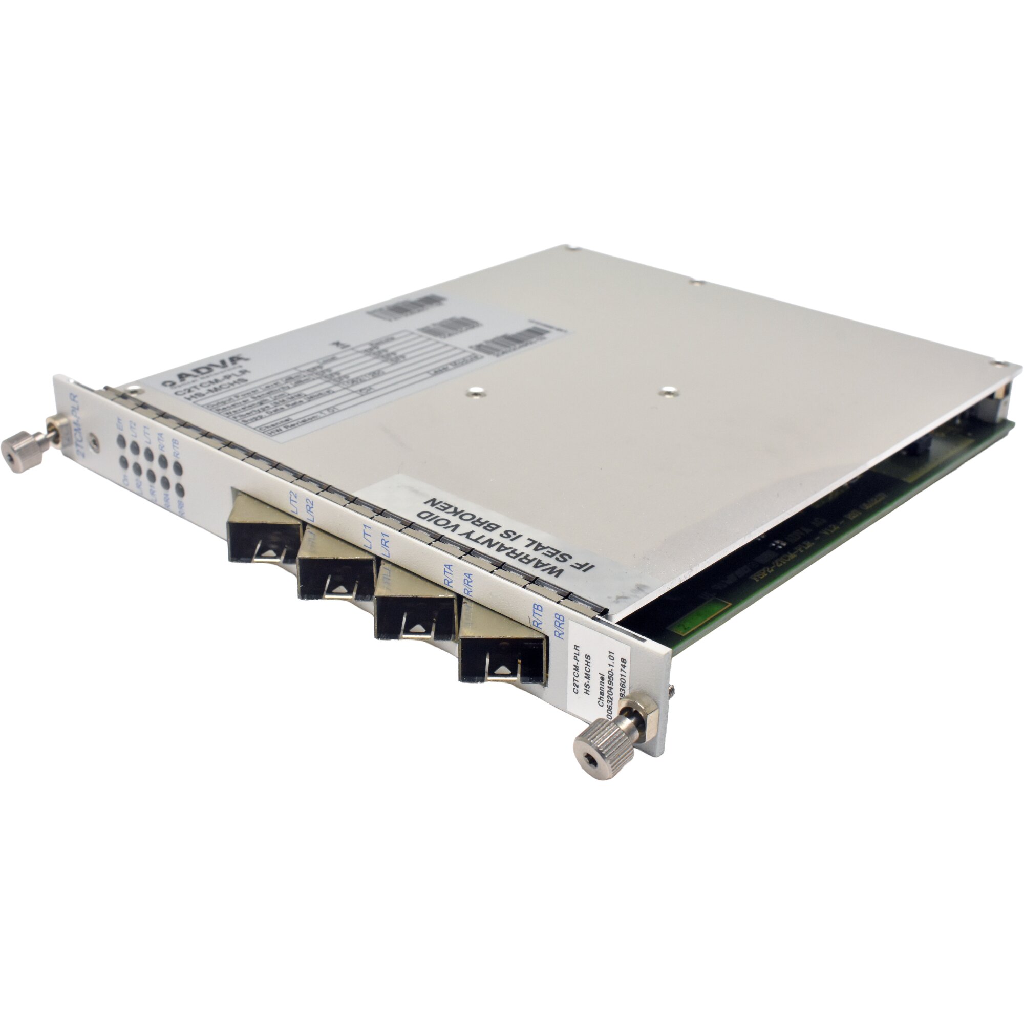 ADVA C2TCM-PLR HS-MCHS 0063204950 Quad-Port SFP CWDM Channel Module for ...