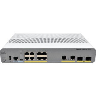 Cisco Catalyst WS-C2960CX-8TC-L 10-Port RJ-45 GE Switch 2x 1GE SFP
