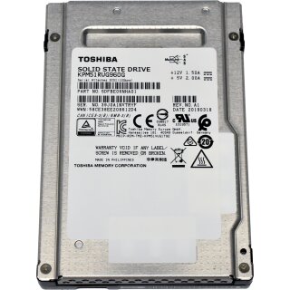 Toshiba 960GB 2.5" 12G SAS SFF SSD KPM51RUG960G SDFBE06NHA01 512 Bytes