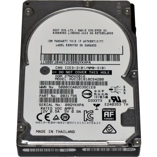 HGST 1.8TB 2.5" 10K 12G SAS HDD HUC101818CS4200 0B31795 512 Bytes