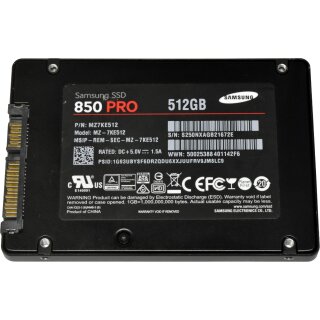 Samsung 850 PRO 512GB 2.5" 6G SATA SED SSD MZ-7KE512 MZ7KE512