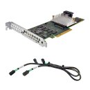 Fujitsu D3216-B13 GS3/GS4 EP420i 12Gb PCIe x8 RAID Controller 2x SAS Kabel FP