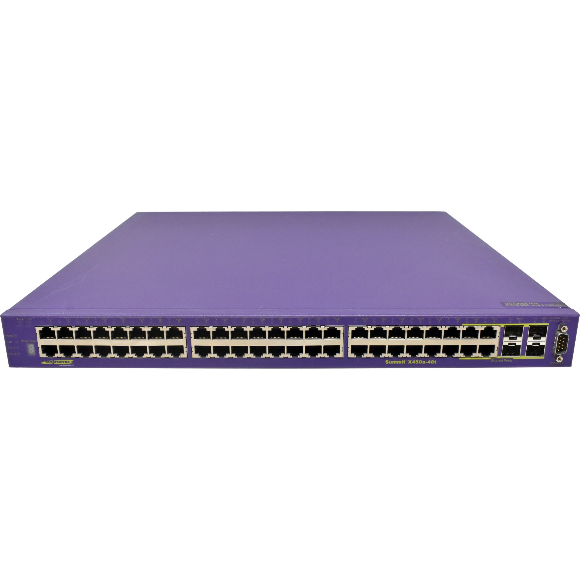 Extreme Summit X450a-48t 16157 48-Port RJ-45 GE Switch 4x 1G SFP ...