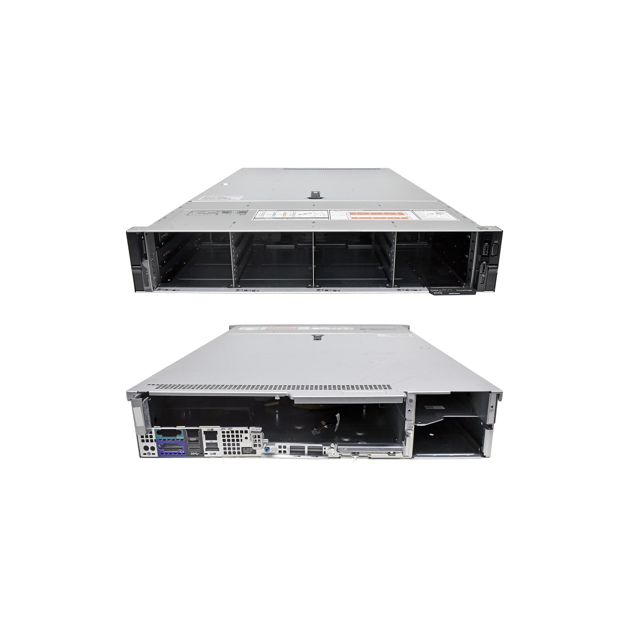 Dell R7415 Rear Dell EMC PowerEdge R7415 empty Chassis only - Piospartslap