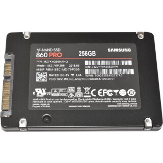 Samsung 860 PRO 256GB 2.5" 6G SATA SSD MZ-76P256 MZ7KH256HAHQ