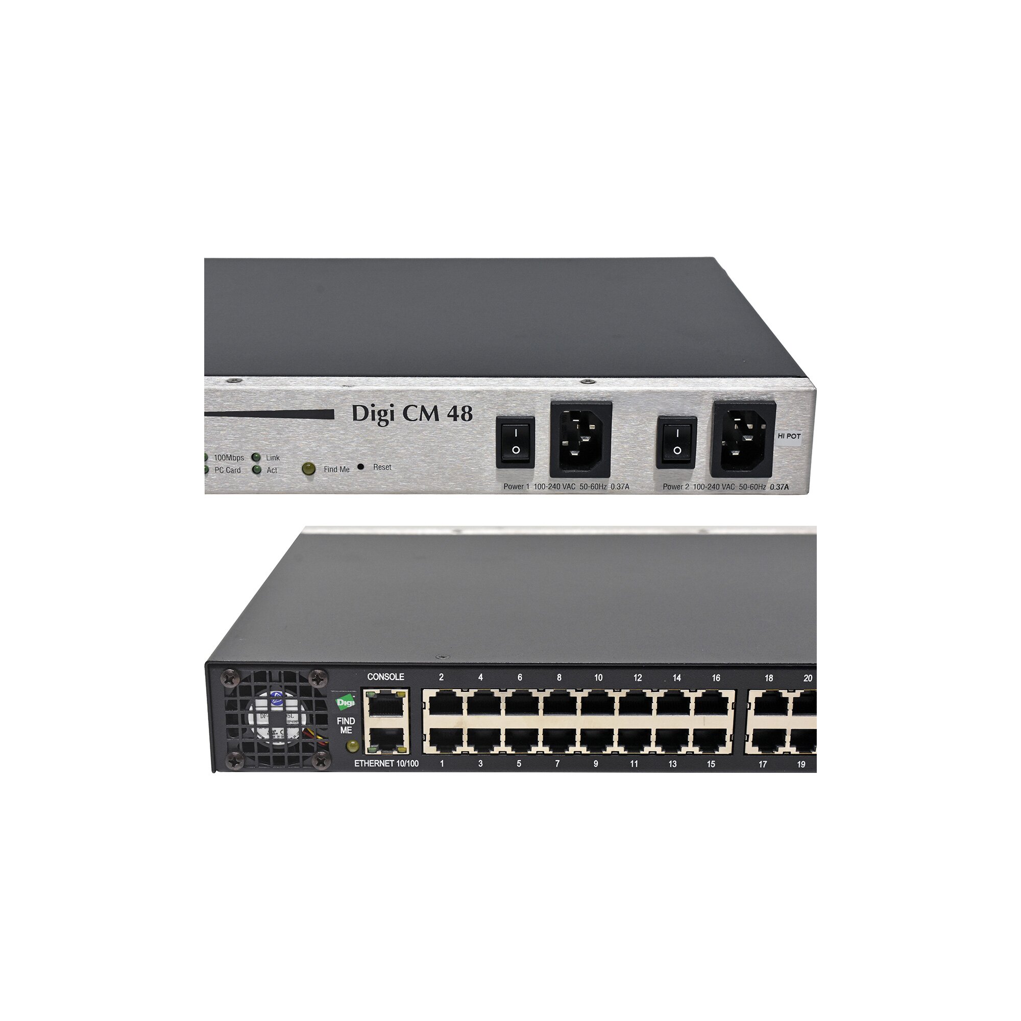 Digi Cm Digi CM 48 Dual Power 50001856-01 50000687-02 48-Port Console Server ...