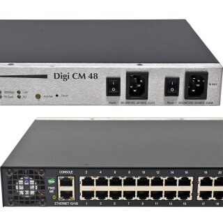 Digi CM 48 Dual Power 50001856-01 50000687-02 48-Port Console Server ...