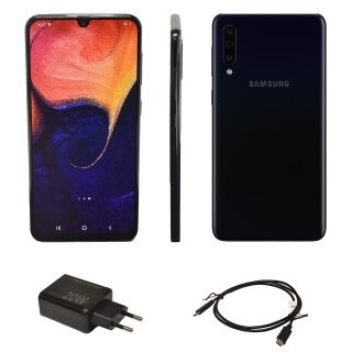 SAMSUNG GALAXY A50 6.4" Smartphone black SM-A505FN 4GB RAM 128GB ROM no SIM Lock