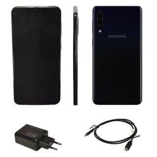 SAMSUNG GALAXY A50 6.4" Smartphone black SM-A505FN 4GB RAM 128GB ROM no SIM Lock B-WARE