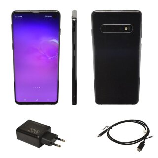 SAMSUNG GALAXY S10 6.1" Smartphone black SM-G973F/DS 8GB RAM 128GB ROM no SIM Lock B-WARE