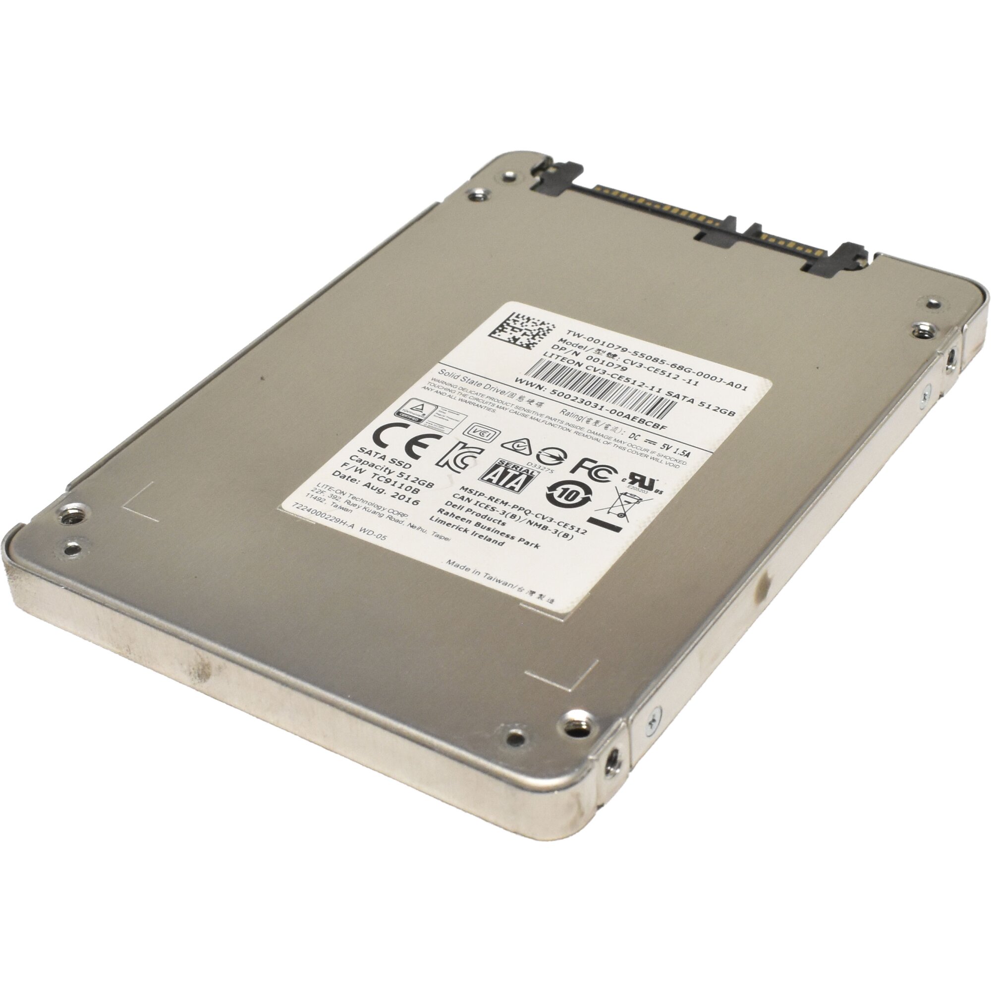 Cv3 Liteon 512gb Ssd Dell Lite-On 512GB 6G SATA SSD CV3-CE512-11 001D79  Piospartslap