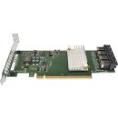 Fujitsu RAID Controller NVME SSD Card D3262-A12 GS1 PCIe x16 4Port 12G Mini SAS HD SFF-8643 +4x SAS Cable FP