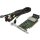 Fujitsu RAID Controller NVME SSD Card D3262-A12 GS1 PCIe x16 4Port 12G Mini SAS HD SFF-8643 +4x SAS Cable FP
