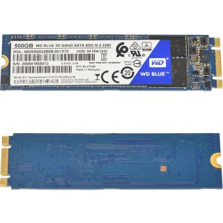 WD Blue 3D NAND WDS500G2B0B-00YS70 SSD 500GB M.2 2280 6G SATA