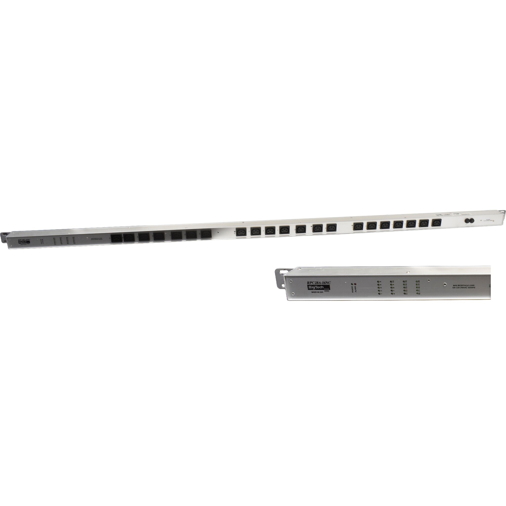 BayTech RPC28A-16NC Rack PDU Metered Single-Phase Null HE 16A 220-240V ...