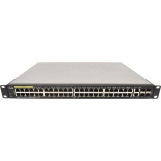 Cisco SG350-52P 52-Port RJ-45 PoE GE Switch 4x SFP +Rack Ears