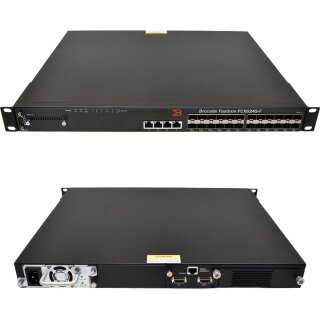 Brocade FastIron FCX624S-F 80-1002726-XX 24x SFP 4xRJ45  Switch 2x 16G 1xPSU CX4