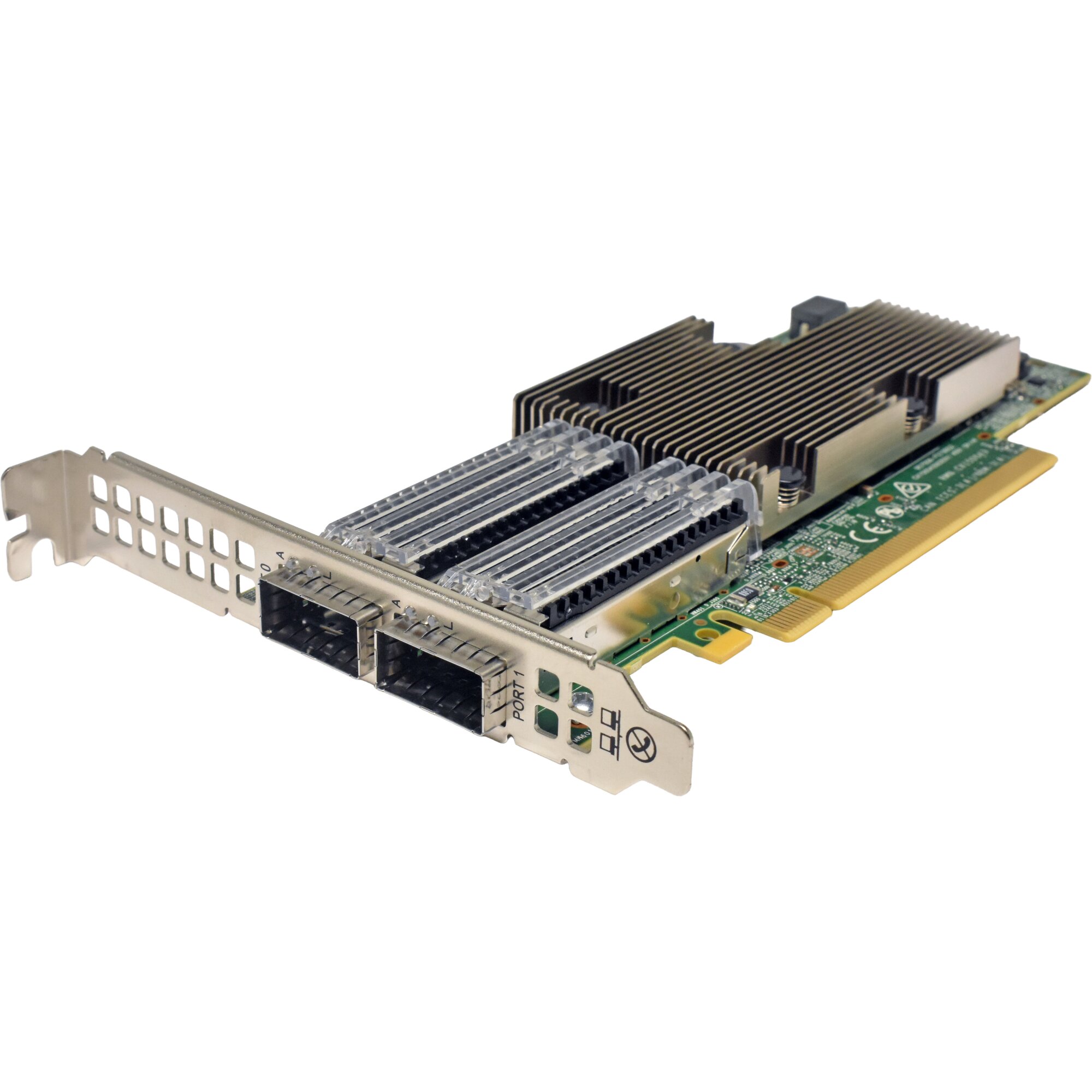 Broadcom BCM957508-P2100G Dual-Port 100GE QSFP56 NIC PCIe 4.0 x16 FP ...