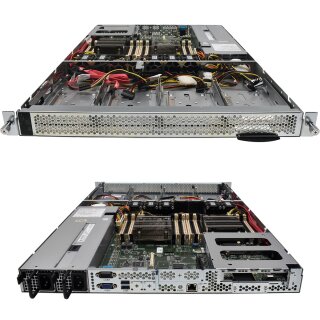 ZT Systems GEN4.2 XSTORE ATX Server 1U ohne CPU ohne RAM 2x Kühler 4xHDD 2,5/3,5