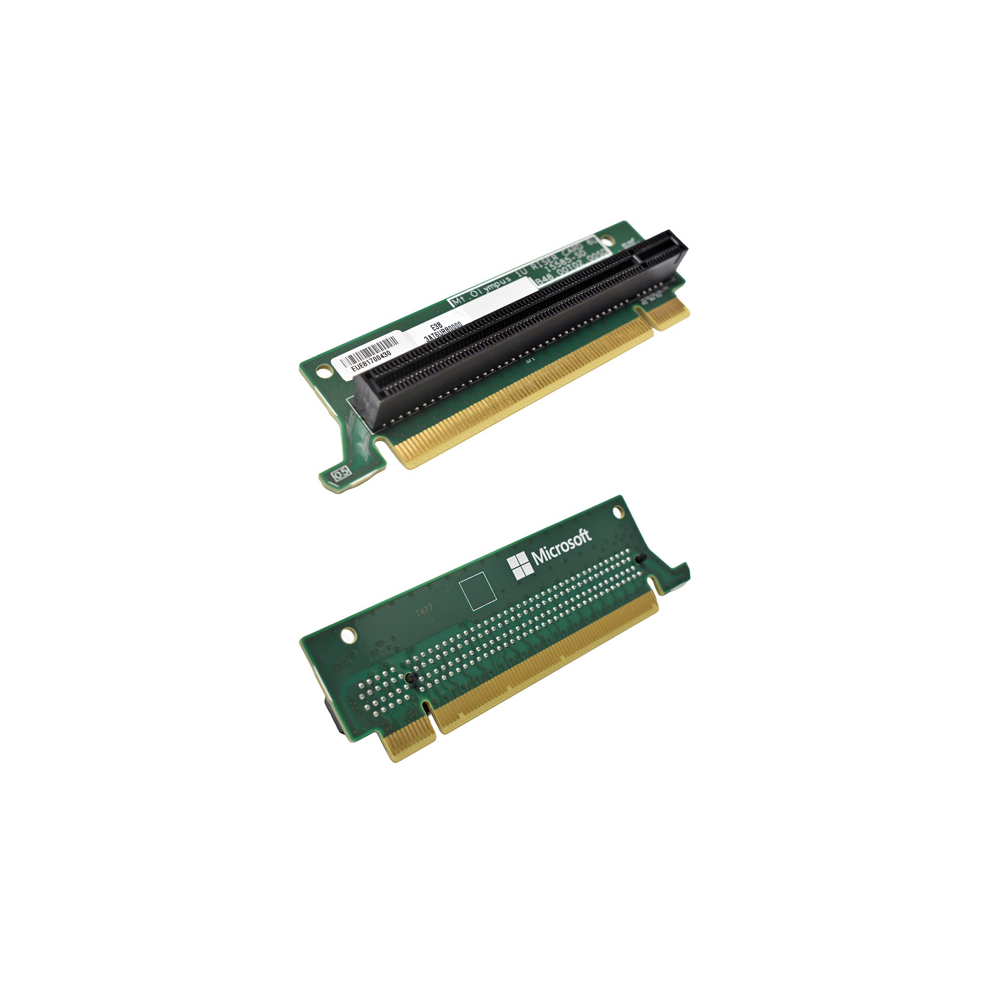 1u Riser Microsoft 1U Riser Card PCIe x16 for Microsoft Project Olympus Server ...