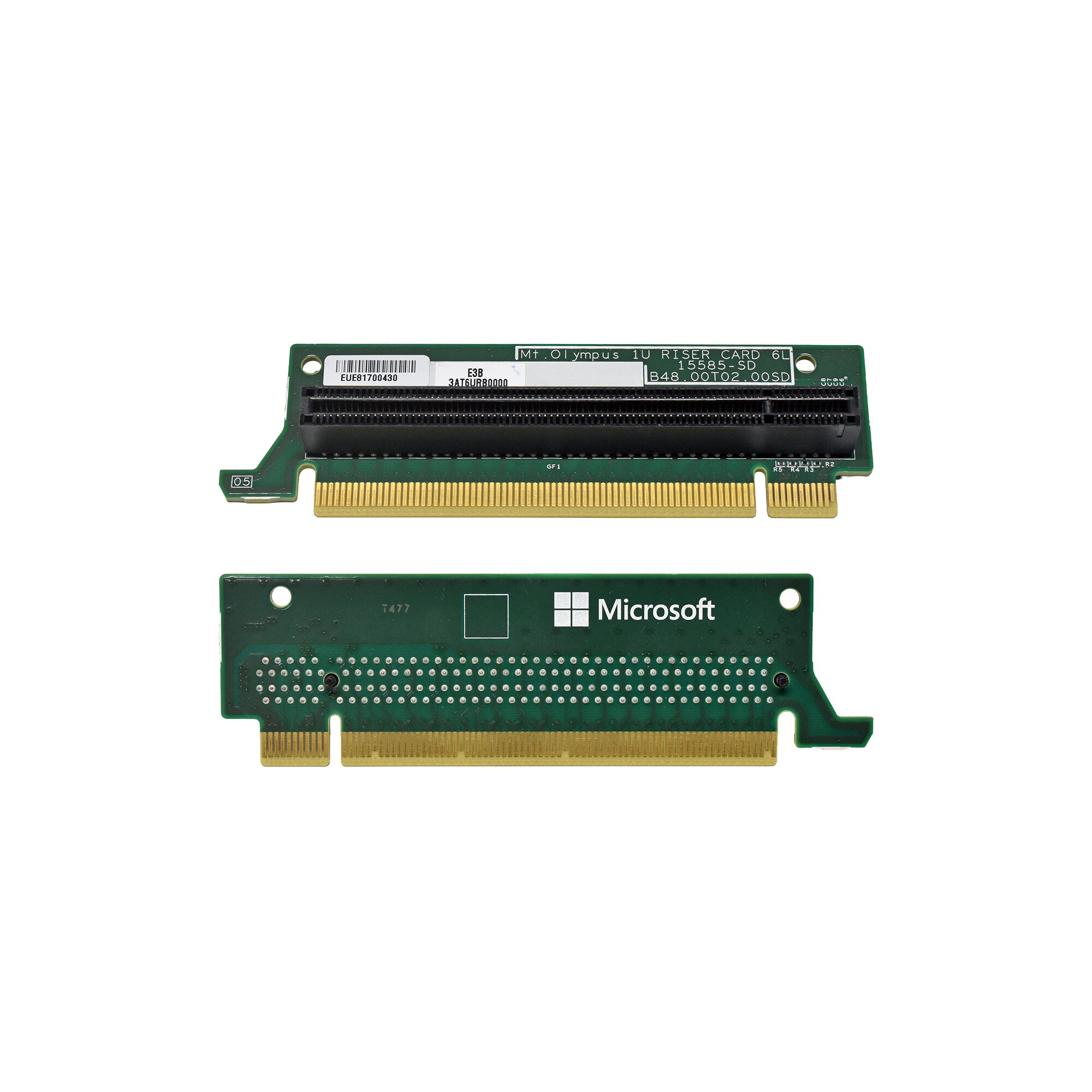 1u Riser Microsoft 1U Riser Card PCIe x16 for Microsoft Project Olympus Server ...