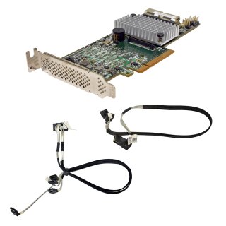 LSI MR SAS 9271-8i  L3-25413-10B Dual-Port 6G SFF-8087 RAID Controller +Cables LP