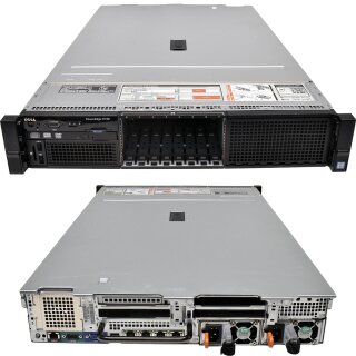 Dell PowerEdge R730 Rack Server 2U no CPU no DDR4 RAM 2x Kühler 8x SFF 2.5" H730 mini